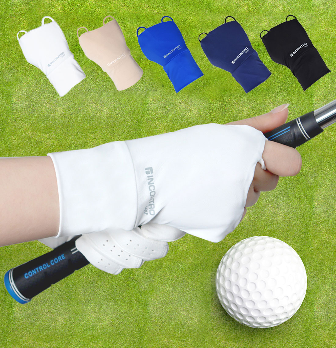 쿨 골프 손등 장갑 오른손 전용- 냉감 자외선차단 손등덮개형 장갑